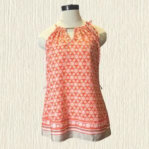 2000s orange halter neck top